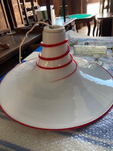 Hängelampe Hexenhut Murano 70er Jahre Modernariat Durchmesser 58 cm